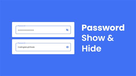 Show & Hide Password in HTML CSS & JavaScript