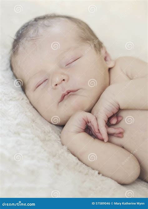 Newborn baby face stock photo. Image of dreams, baby - 57589046