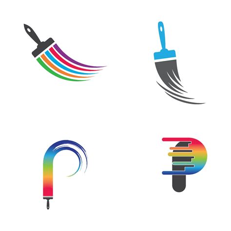 Paintbrush logo images illustration 2084885 Vector Art at Vecteezy