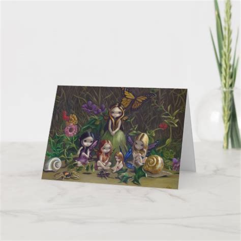 "A Gathering of Faeries" Greeting Card | Zazzle.com