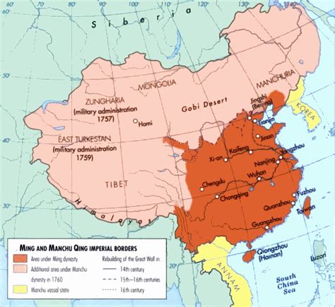 Chinese History - Manchu External Expansion