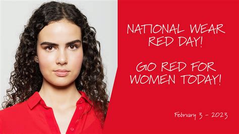 National Wear Red Day: February 3-2023!Go Red For Women