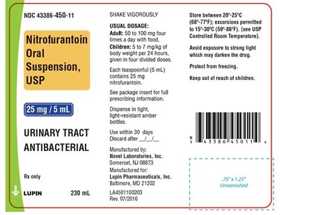 Nitrofurantoin Oral Suspension - FDA prescribing information, side effects and uses