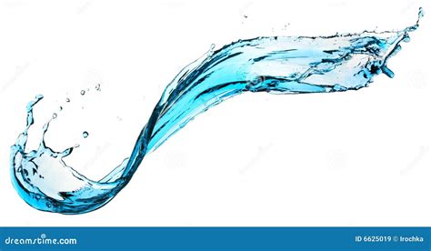 Blue Water Splash Royalty Free Stock Images - Image: 6625019