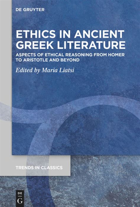 Ethics in Ancient Greek Literature