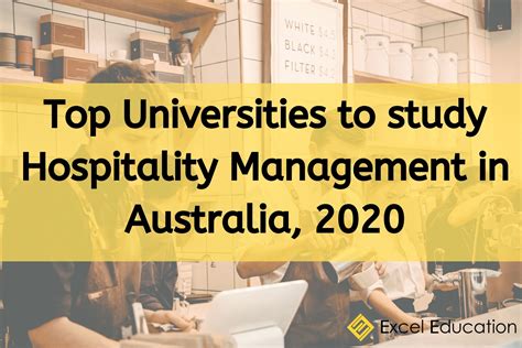 Top Universities to study Hospitality Management in Australia 2020 - Excel Education | Study in ...