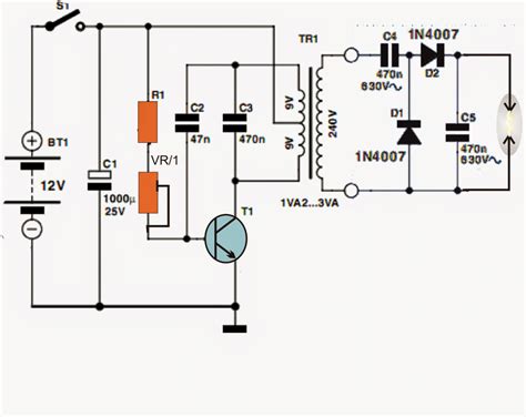 Simple Electric Generator Circuit Diagram
