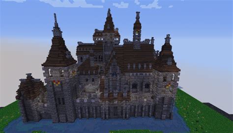 Medieval Castle Schematic ~ Huge Castle Minecraft Schematic | Bodewasude