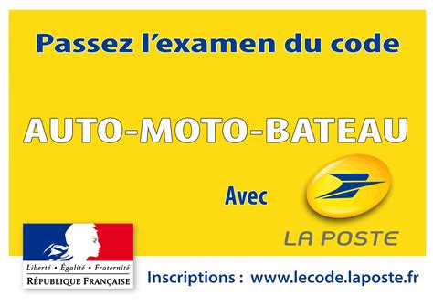 Examen du code de la route avec La Poste | Automobile Club du Mont-Blanc