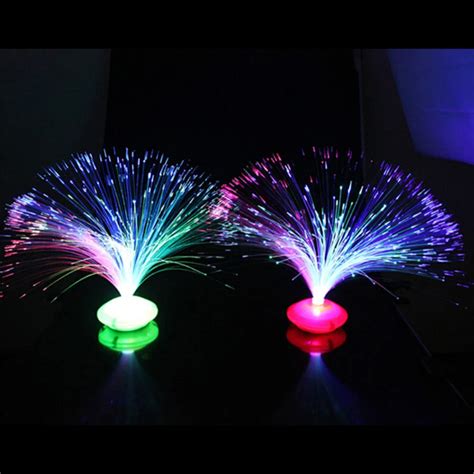 Aliexpress.com : Buy Multicolor Changing LED Fiber Optic Lamp Home Decoration Fiber Optic Night ...