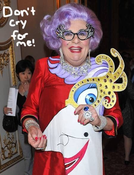 Dame Edna wearing Dame Edna | Dame edna, Dame, Edna