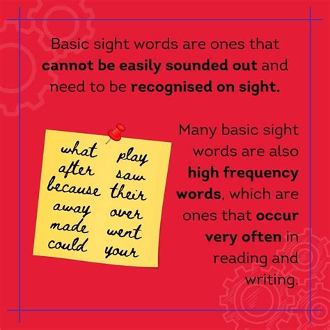 Basic sight words are a... - NumberWorks'nWords Indooroopilly