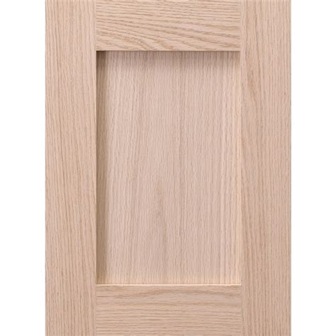 Surfaces Carlisle 11-in x 15-in Unfinished Oak Shaker Cabinet Sample at ...