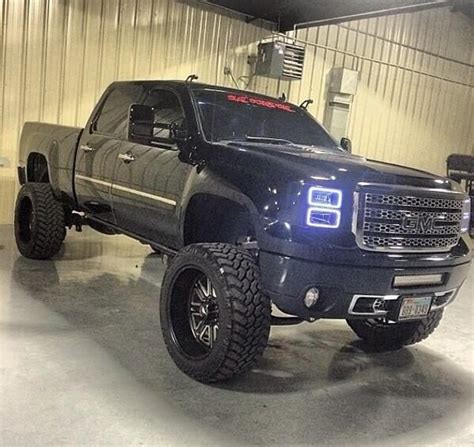 Lifted Black GMC Sierra Truck | Gmc vehicles, Trucks, Lifted trucks