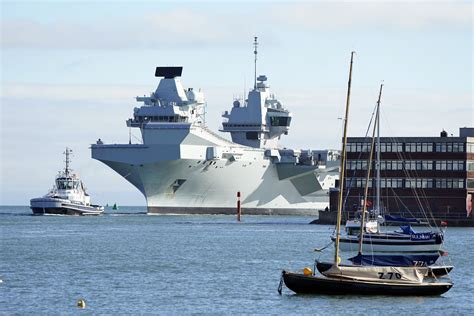 HMS Queen Elizabeth returns to home port after replacing sister ship on US visit | The Independent