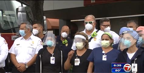 First responders show gratitude to healthcare workers at Hialeah Hospital - WSVN 7News | Miami ...