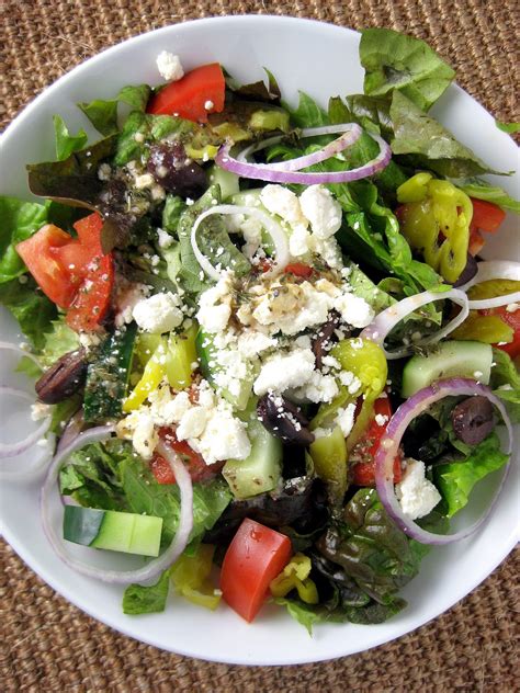 Tossed Greek Salad with Greek Vinaigrette | A Hint of Honey