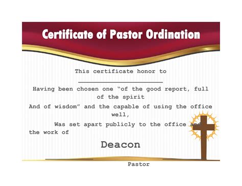 38 Ordination Certificate Templates (Free Printables)