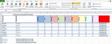 Spreadsheet Formulas - Roni Kyriazis