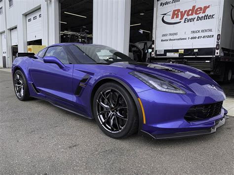 Chevrolet Corvette C7 Grand Sport Blue Forgeline Flow Formed F01 ...