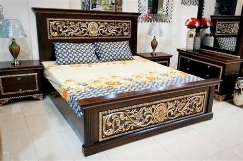 Find Double Beds at Best Prices in Lahore | Furniture design wooden, Bedroom furniture design ...