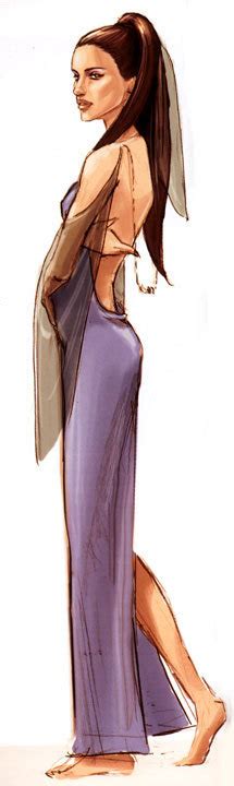 Padmé Costume Sketch - Padmé Naberrie Amidala Skywalker Fan Art (17923629) - Fanpop