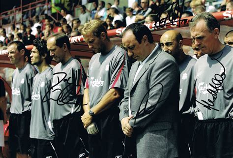 Signed Rafael Benitez Liverpool Photo