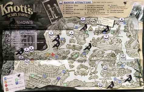 2012 Knotts Scary Farm Halloween map