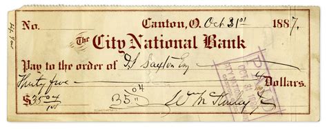 U.S. President Signed Checks; U.S. President Autograph Checks