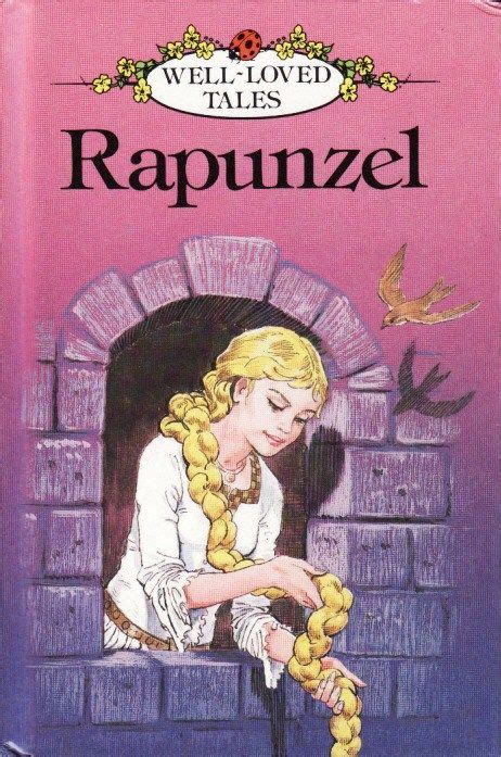 Rapunzel book, Rapunzel story book, Book cover illustration