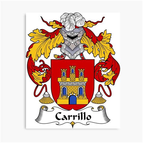 "Carrillo Coat of Arms/Family Crest" Canvas Print by carpediem6655 ...