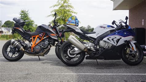 KTM Superduke 1290R and BMW S1000RR. Beauty and the Beast. [OC][6000 × ...