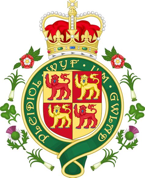 Royal Badge of Wales (2008).svg | Heraldry, Coat of arms, Wales