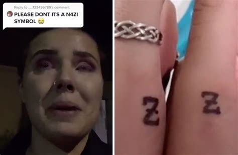 TikTok "Gen Z" tattoo trend backfires, creator breaks down after symbol ...