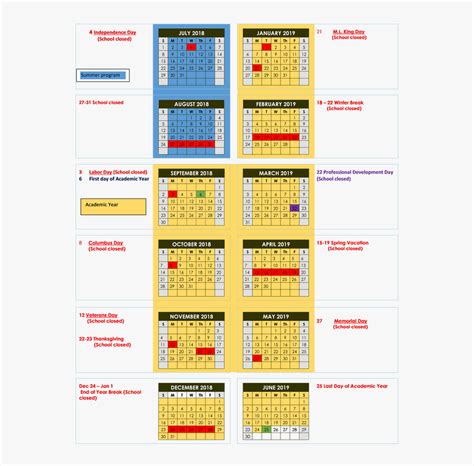 Marshall Isd 2018 2019 Calendar, HD Png Download - kindpng