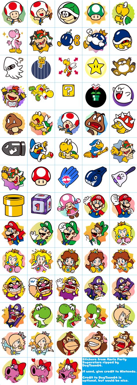 mario party superstars stickers png - howtodownloadfromredtube