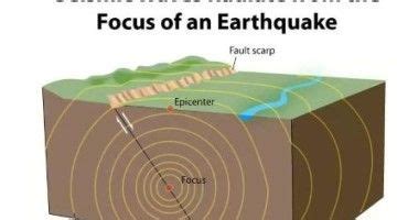 seismic waves - focus - epicenter | Seismic wave, Earthquake ...