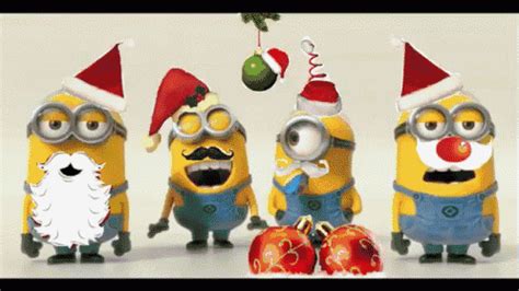 Minion Merry Christmas GIF - Minion MerryChristmas Holiday - Discover & Share GIFs