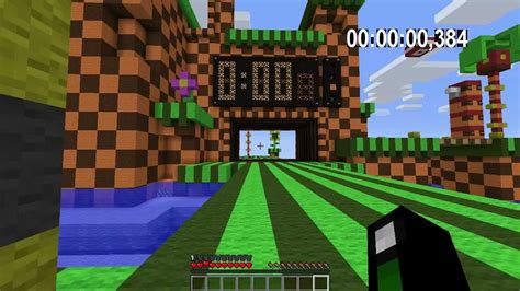 Minecraft Sonic the hedgehog Parkour Map - YouTube