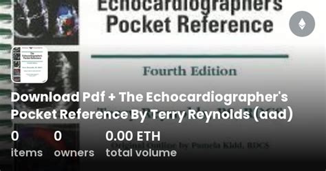 Download Pdf + The Echocardiographer's Pocket Reference By Terry Reynolds (aad) - Collection ...