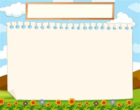 Free Vector | A nature blank note | Powerpoint background free, Powerpoint background templates ...