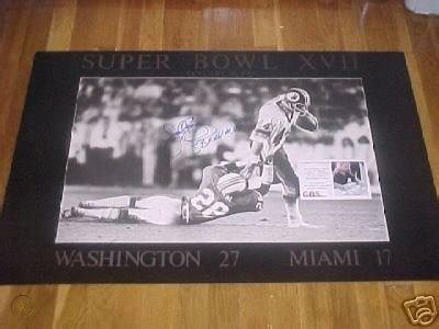 John Riggins Signed Redskins Super Bowl XVII Poster | #30589395