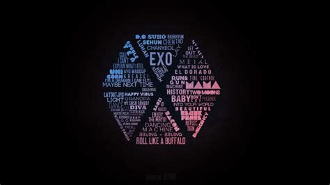 EXO Typography by dweechullie on DeviantArt