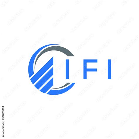 IFI Flat accounting logo design on white background. IFI creative ...