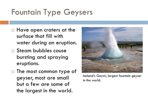 Geysers and Hotsprings