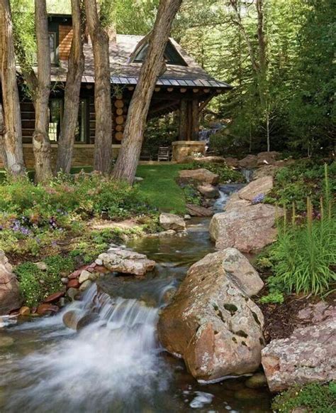 Imagine going to sleep with the sound of that water flowing! | Colorado mountain homes, Forest ...