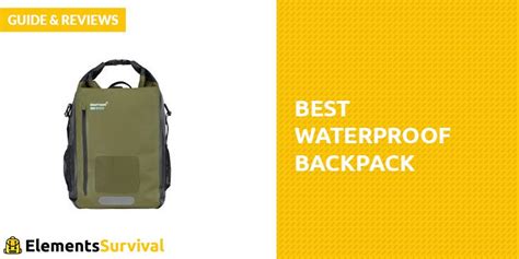 best-waterproof-backpack - Elements Survival