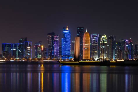 Doha At Night : Doha at Night by Biman Dey Sarkar on 500px in 2019 | Doha ... / Doha city, qatar ...