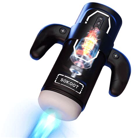 Handheld Retractable Sucking & Heating Male Penis Stroker