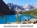 Moraine Lake, and the Valley of the Ten Peaks in Banff National Park ...